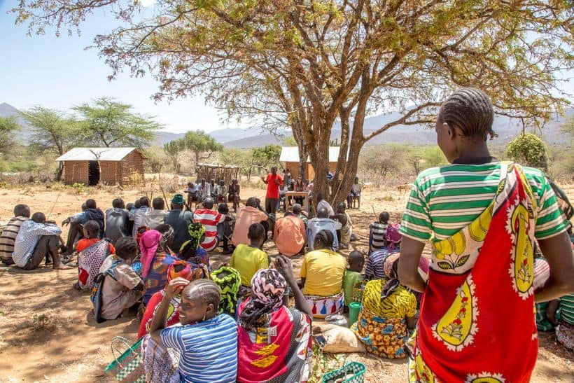Community outreach in Pokot, Kenya